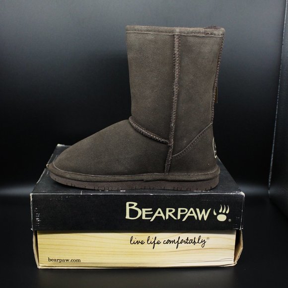 BEAR PAW 608W CHOCOLATE CHOCOLATE EMMA SHORT 8`in Women Size 7 - Picture 2 of 8